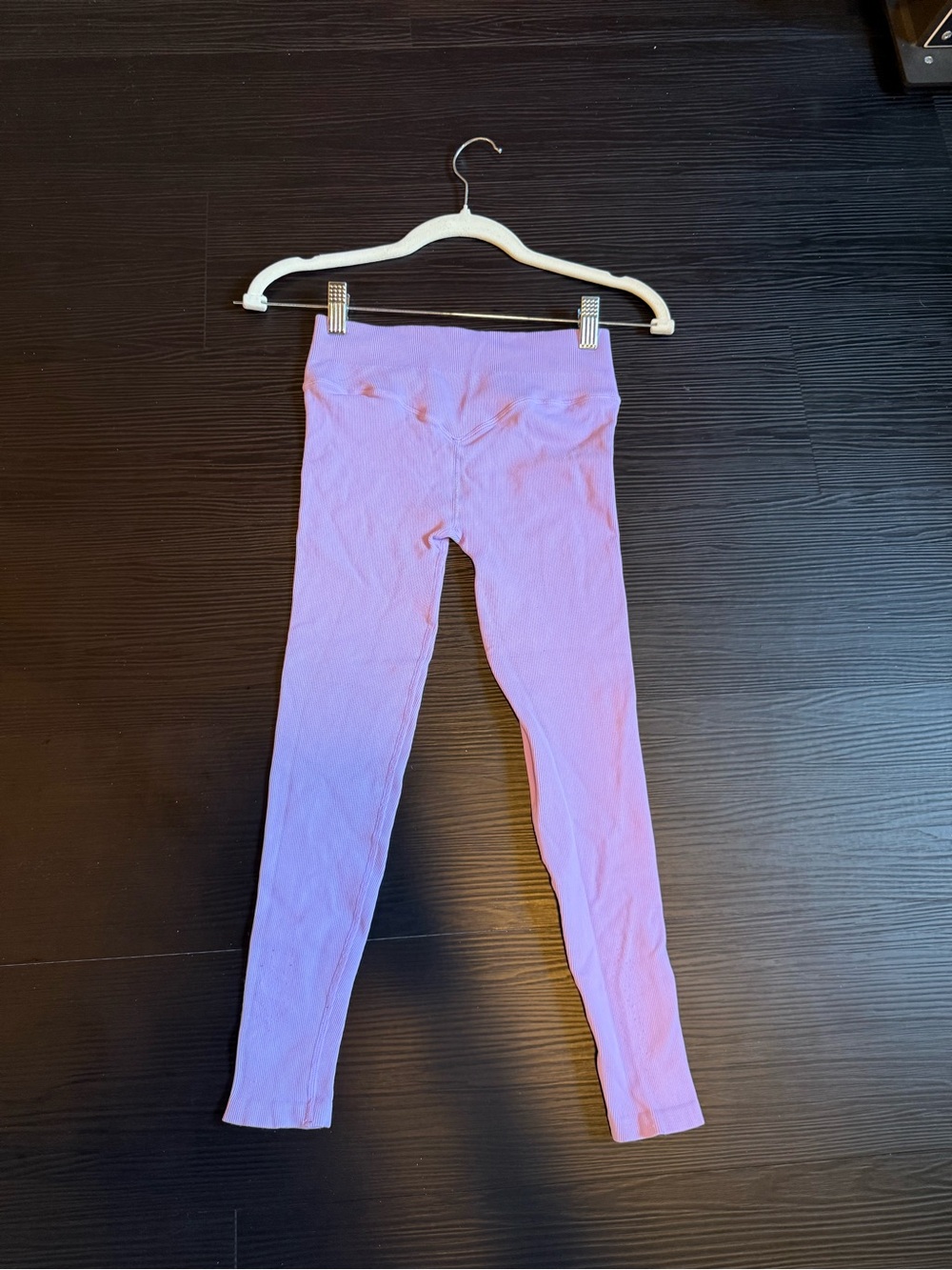 Bombshell Sportswear Lavender Ribbed 7/8” Leggings